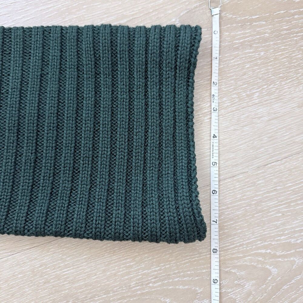 VTG Adrienne for SW1 Virgin Wool Longline Cardigan Quiet Luxury Inky Green 80s S - Picture 14 of 16